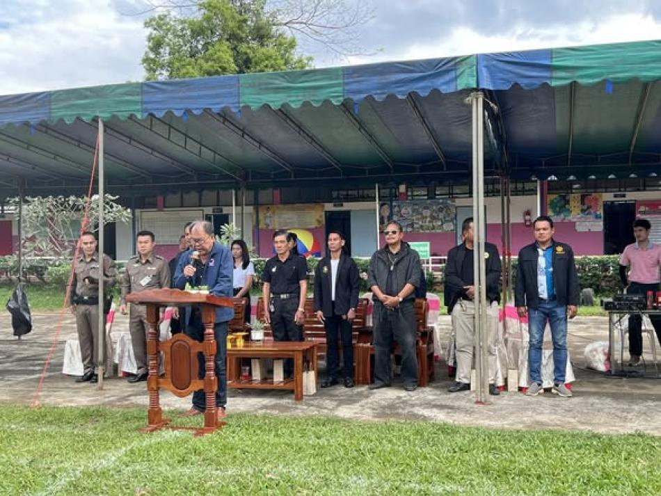 พิธีเปิดการแข่งขันกีฬาสีภายในโรงเรียนวัดสะตอน้อย ประจำปีการศึกษา 2568